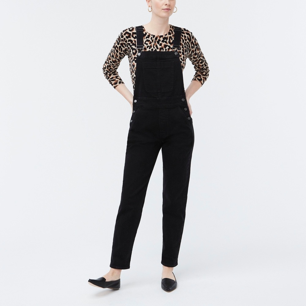J.Crew Size Small Overalls in Black Denim NWT